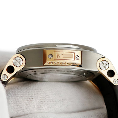 腕時計 ハイゼック Hysek アビス クロノグラフ 10周年記念モデル AB4402B01 自動巻き メンズ 新品同様 K18RG×Ti コンビ デイト