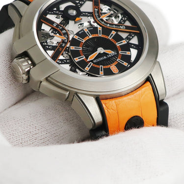 腕時計 ハリーウィンストン Harry Winston オーシャン ザリウム バリエーション オレンジ OCEABI42ZZ003 自動巻き メンズ デイデイト 限定