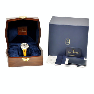 腕時計 ハリーウィンストン Harry Winston オーシャン ザリウム バリエーション オレンジ OCEABI42ZZ003 自動巻き メンズ デイデイト 限定