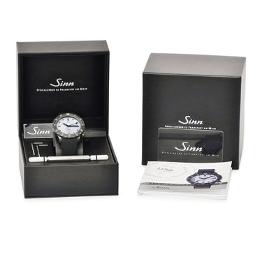 腕時計 ジン SINN U50.S.Perlmutt.S 自動巻き メンズ Uボートスチール PVD テギメント加工 ダイバーズ 4時位置リューズ 限定