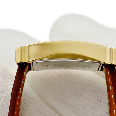 腕時計 エルメス HERMES Hウォッチ HH1.201 クオーツ レディース イエローGP×SS コンビ ゴールド アラビア H型