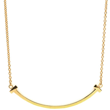 ティファニー Tiffany & Co Tスマイル ペンダント スモール 60011679 イエローゴールド K18YG ネックレス Au750 Tiffany T smile