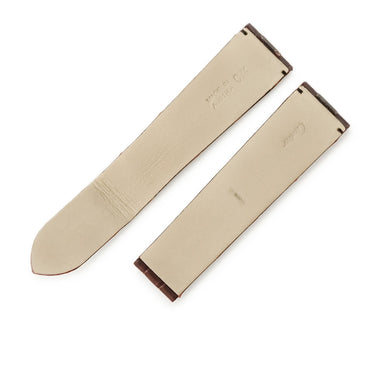 カルティエ Cartier 純正 クロコバンド バックル用 ブラウン クロコダイル 腕時計パーツ 新品同様 純正 替え ベルト ストラップ Dバックル用 21ｍｍ ブラウン