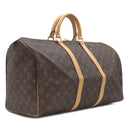 ルイヴィトン LOUIS VUITTON キーポル 50 M41426 モノグラム モノグラムキャンバス ボストンバッグ ゴールド金具 茶 鍵・パドロック・ポワニエ・ネームタグ欠品