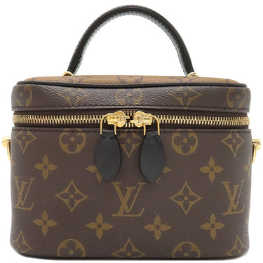 ルイヴィトン LOUIS VUITTON ヴァニティ NV PM M45165 モノグラム×モノグラムリバース モノグラムキャンバス モノグラムリバースキャンバス 2WAYバッグ ゴールド金具 バニティ ハンドバッグ 茶