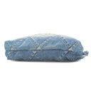 シャネル CHANEL シャネル22 リュックサック AS3859 ブルー デニム リュック・デイパック マットシルバー金具