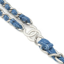 シャネル CHANEL シャネル22 リュックサック AS3859 ブルー デニム リュック・デイパック マットシルバー金具