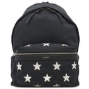 サンローラン SAINT LAURENT シティ バックパック 467985 ブラック ナイロンキャンバス リュック・デイパック シルバー金具 スターパッチ 星 黒
