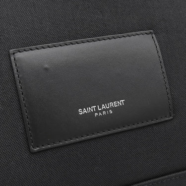 サンローラン SAINT LAURENT シティ バックパック 467985 ブラック ナイロンキャンバス リュック・デイパック シルバー金具 スターパッチ 星 黒