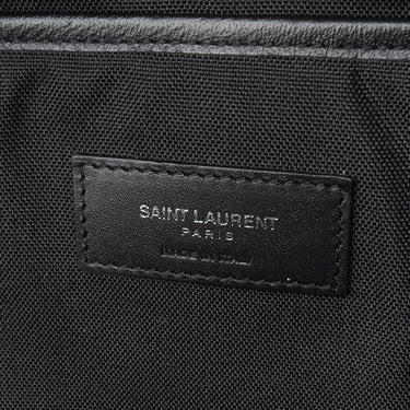 サンローラン SAINT LAURENT シティ バックパック 467985 ブラック ナイロンキャンバス リュック・デイパック シルバー金具 スターパッチ 星 黒