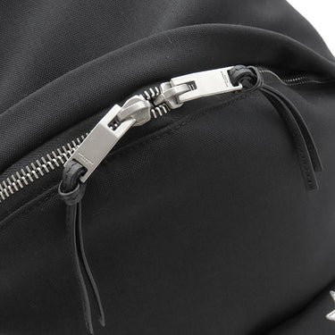 サンローラン SAINT LAURENT シティ バックパック 467985 ブラック ナイロンキャンバス リュック・デイパック シルバー金具 スターパッチ 星 黒