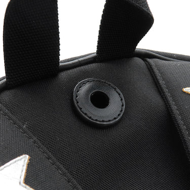 サンローラン SAINT LAURENT シティ バックパック 467985 ブラック ナイロンキャンバス リュック・デイパック シルバー金具 スターパッチ 星 黒