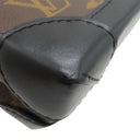 ルイヴィトン LOUIS VUITTON スティーマーXS M80327 モノグラム×ブラック モノグラムキャンバス レザー ショルダーバッグ マットブラック金具 LVフレンド アップリケ 茶 黒