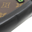 ルイヴィトン LOUIS VUITTON スティーマーXS M80327 モノグラム×ブラック モノグラムキャンバス レザー ショルダーバッグ マットブラック金具 LVフレンド アップリケ 茶 黒