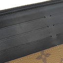 ルイヴィトン LOUIS VUITTON スリム パース M80390 モノグラムリバース モノグラムリバースキャンバス カードケース ゴールド金具 茶 黒 財布