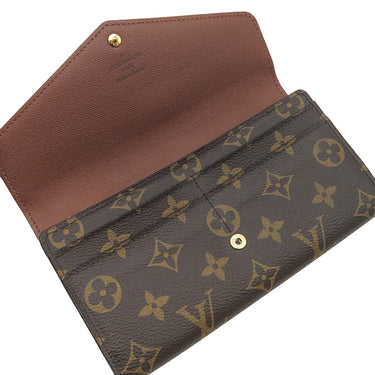 ルイヴィトン LOUIS VUITTON ポルトフォイユ サラ M60531 モノグラム モノグラムキャンバス 長財布 ゴールド金具 茶