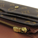 ルイヴィトン LOUIS VUITTON ポルトフォイユ サラ M60531 モノグラム モノグラムキャンバス 長財布 ゴールド金具 茶