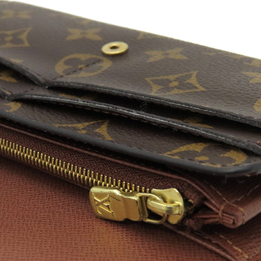 ルイヴィトン LOUIS VUITTON ポルトフォイユ サラ M60531 モノグラム モノグラムキャンバス 長財布 ゴールド金具 茶