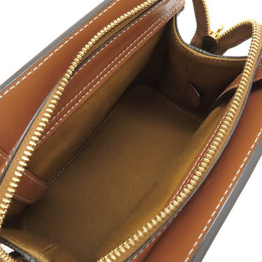 セリーヌ CELINE ティーン カバ ドゥ フランス 191992BZJ タン レザー トリオンフキャンバス ショルダーバッグ ゴールド金具 トリオンフ 黒 茶