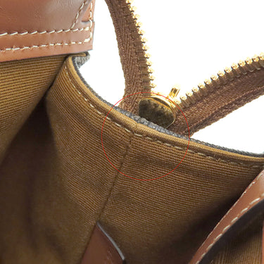 セリーヌ CELINE ティーン カバ ドゥ フランス 191992BZJ タン レザー トリオンフキャンバス ショルダーバッグ ゴールド金具 トリオンフ 黒 茶