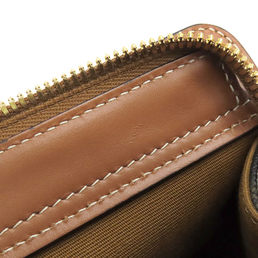 セリーヌ CELINE ティーン カバ ドゥ フランス 191992BZJ タン レザー トリオンフキャンバス ショルダーバッグ ゴールド金具 トリオンフ 黒 茶