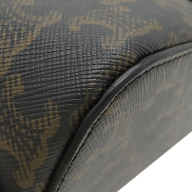 セリーヌ CELINE ティーン カバ ドゥ フランス 191992BZJ タン レザー トリオンフキャンバス ショルダーバッグ ゴールド金具 トリオンフ 黒 茶