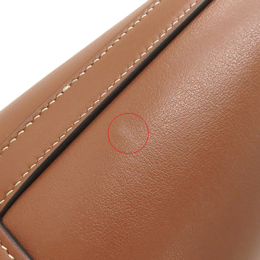 セリーヌ CELINE トリオンフ スモール バケット キュイル 198243DU3.04LU タン レザー ショルダーバッグ ゴールド金具 茶