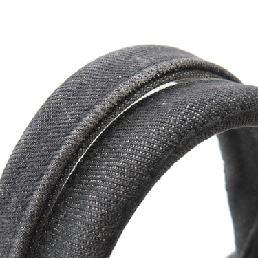 プラダ PRADA カナパ ミニ トートバッグ 1BG439 ブラック デニム 2WAYバッグ ゴールド金具 黒 三角ロゴプレート ハンドバッグ ショルダー