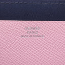 エルメス HERMES ヌーヴォートゥーゴー モーヴシルベストル×ライム×キュイーブル ヴォースイフト ヴォーエプソン 長財布 シルバー金具 ピンク 黄色