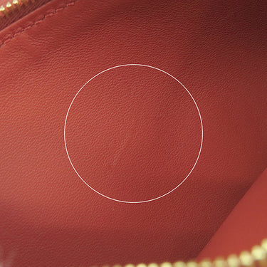 セリーヌ CELINE トライフォールデッド マルチファンクション 105853A3K.21CL コーラル レザー 長財布 ゴールド金具 赤 ポケット