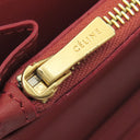 セリーヌ CELINE トライフォールデッド マルチファンクション 105853A3K.21CL コーラル レザー 長財布 ゴールド金具 赤 ポケット