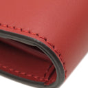 セリーヌ CELINE トライフォールデッド マルチファンクション 105853A3K.21CL コーラル レザー 長財布 ゴールド金具 赤 ポケット