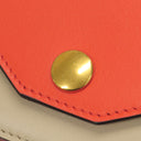 セリーヌ CELINE トライフォールデッド マルチファンクション 105853A3K.21CL コーラル レザー 長財布 ゴールド金具 赤 ポケット
