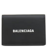 バレンシアガ BALENCIAGA キャッシュ コンパクトウォレット 594312 ブラック レザー 三つ折り財布 シルバー金具 黒 エブリデイ