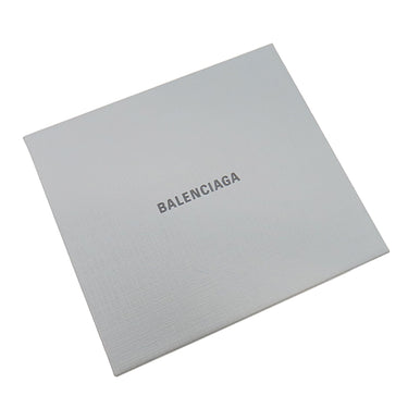 バレンシアガ BALENCIAGA キャッシュ コンパクトウォレット 594312 ブラック レザー 三つ折り財布 シルバー金具 黒 エブリデイ