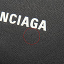 バレンシアガ BALENCIAGA キャッシュ コンパクトウォレット 594312 ブラック レザー 三つ折り財布 シルバー金具 黒 エブリデイ