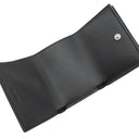 バレンシアガ BALENCIAGA キャッシュ コンパクトウォレット 594312 ブラック レザー 三つ折り財布 シルバー金具 黒 エブリデイ