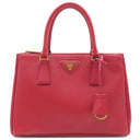 プラダ PRADA ミディアムバッグ 1BA863 FUOCO サフィアーノレザー 2WAYバッグ ゴールド金具 赤 ショルダー ガレリア