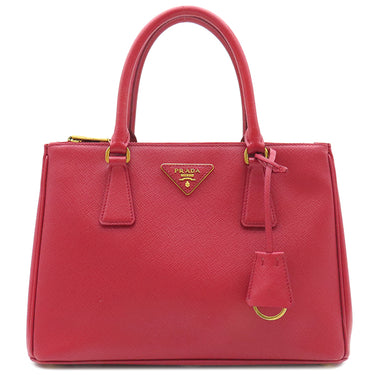 プラダ PRADA ミディアムバッグ 1BA863 FUOCO サフィアーノレザー 2WAYバッグ ゴールド金具 赤 ショルダー ガレリア