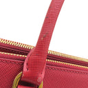 プラダ PRADA ミディアムバッグ 1BA863 FUOCO サフィアーノレザー 2WAYバッグ ゴールド金具 赤 ショルダー ガレリア