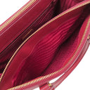 プラダ PRADA ミディアムバッグ 1BA863 FUOCO サフィアーノレザー 2WAYバッグ ゴールド金具 赤 ショルダー ガレリア