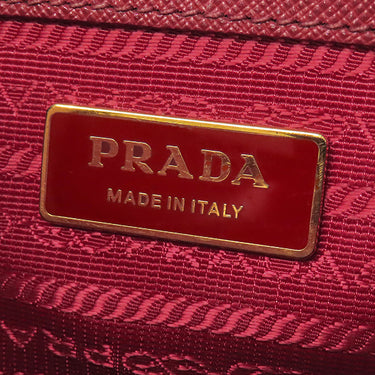 プラダ PRADA ミディアムバッグ 1BA863 FUOCO サフィアーノレザー 2WAYバッグ ゴールド金具 赤 ショルダー ガレリア