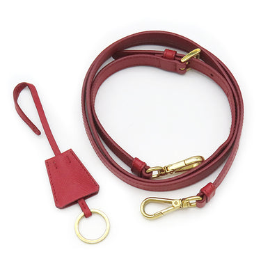 プラダ PRADA ミディアムバッグ 1BA863 FUOCO サフィアーノレザー 2WAYバッグ ゴールド金具 赤 ショルダー ガレリア