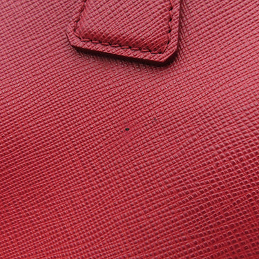 プラダ PRADA ミディアムバッグ 1BA863 FUOCO サフィアーノレザー 2WAYバッグ ゴールド金具 赤 ショルダー ガレリア