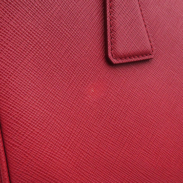 プラダ PRADA ミディアムバッグ 1BA863 FUOCO サフィアーノレザー 2WAYバッグ ゴールド金具 赤 ショルダー ガレリア