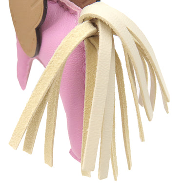 エルメス HERMES ロデオPM ペガサス モーヴシルベストル×クレ×チャイ アニューミロ バッグチャーム ピンク オフホワイト 茶