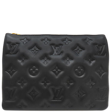 ルイヴィトン LOUIS VUITTON クッサン BB M21259 ブラック ラムレザー 