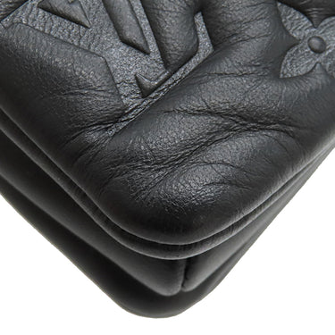 ルイヴィトン LOUIS VUITTON クッサン BB M21259 ブラック ラムレザー 2WAYバッグ ゴールド金具 黒 チェーンショルダー クラッチ