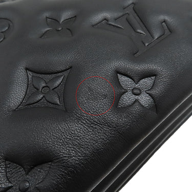 ルイヴィトン LOUIS VUITTON クッサン BB M21259 ブラック ラムレザー 