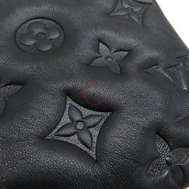 ルイヴィトン LOUIS VUITTON クッサン BB M21259 ブラック ラムレザー 